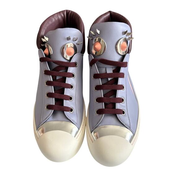 Fendi‎ Brand New Women’s High-Top Sneakers Size 39 – Unique Eye Motif, Rare - Picture 1 of 6
